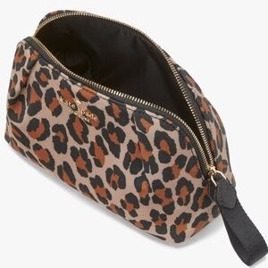 Kate Spade Chelsea Spotted Leopard Cosmetic Bag NWT Retail $89